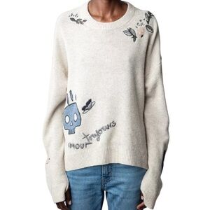 Zadig and Voltaire Cashmere Embroidered Sweater